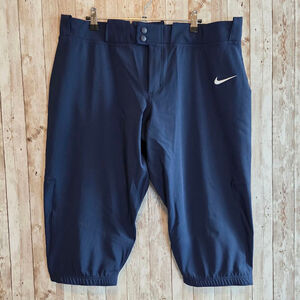 Women's Nike Navy Blue Baseball Capris XL
